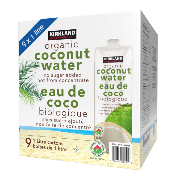 KIRKLAND SIGNATURE
ORGANIC COCONUT WATER
9x1L