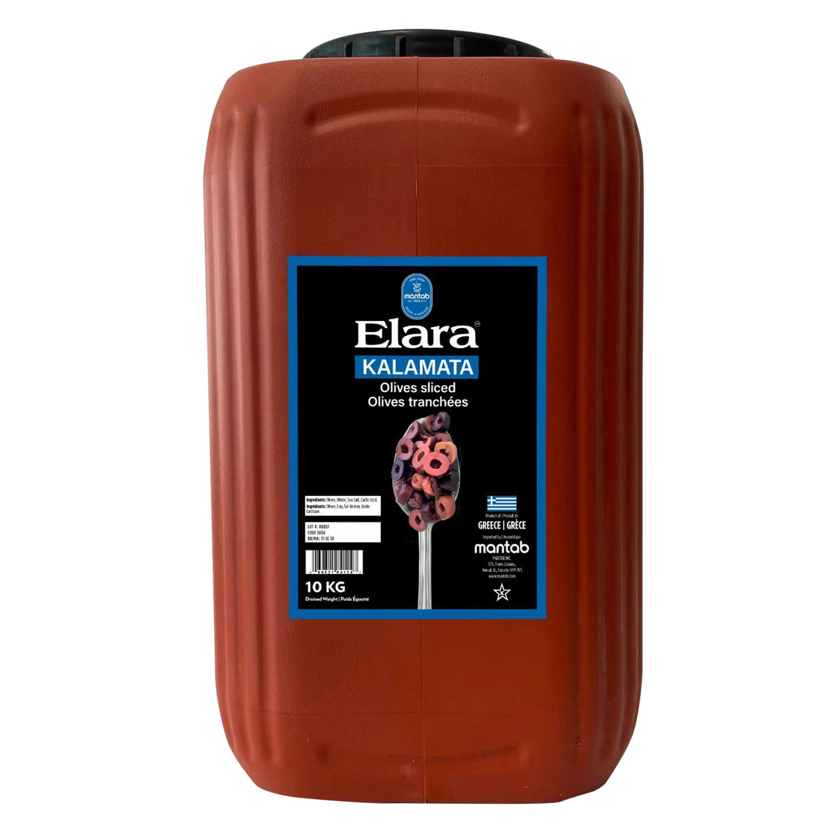 Elara Sliced Kalamata Olives
10 kg
