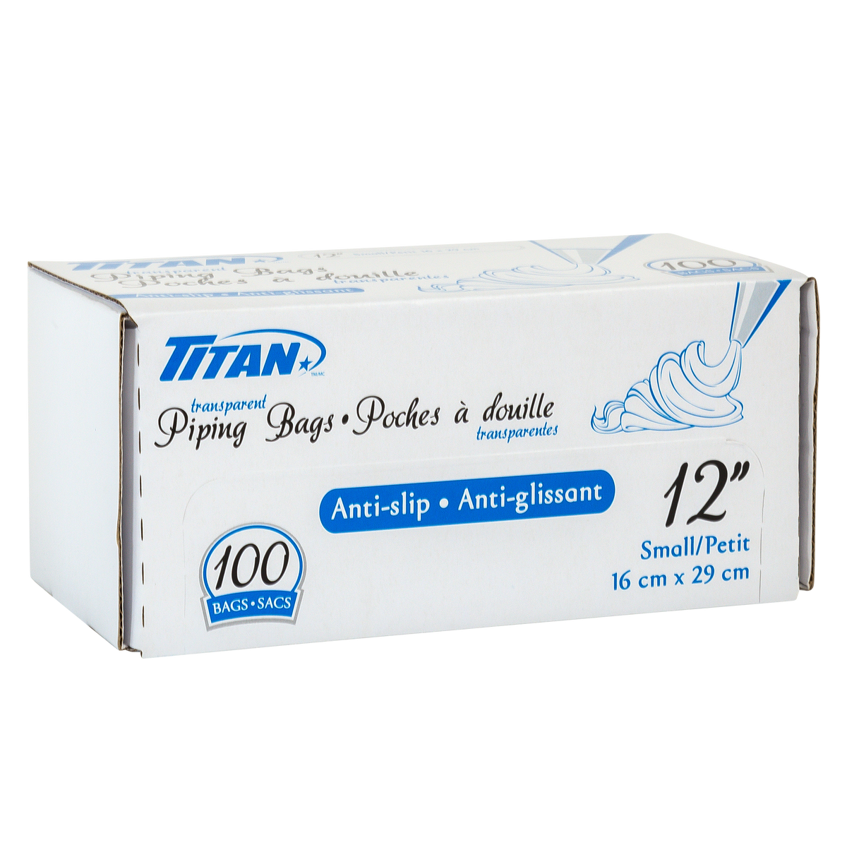 Titan Piping bags 12 in
Pack of 100