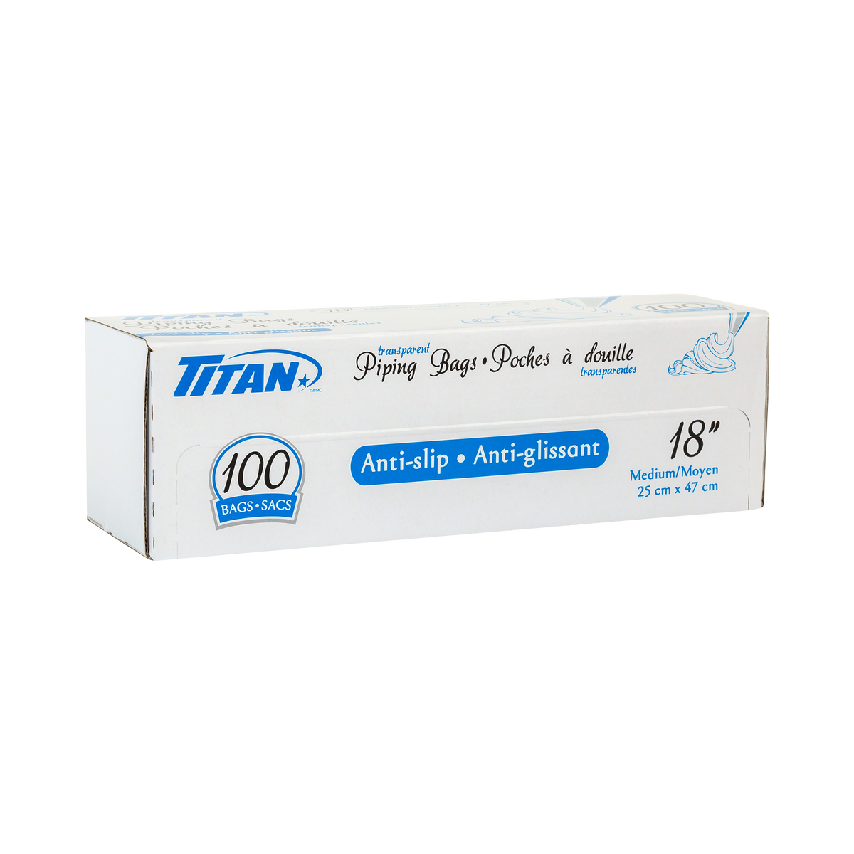 Titan Piping bags 18 in
Pack of 100