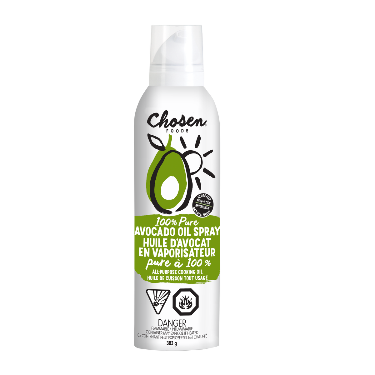 Chosen Foods 100% Avocado Oil Spray, 2 × 383 g