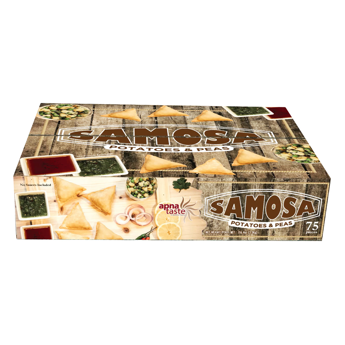 APNA TASTE
VEGETABLE SAMOSAS
75 x 44 g