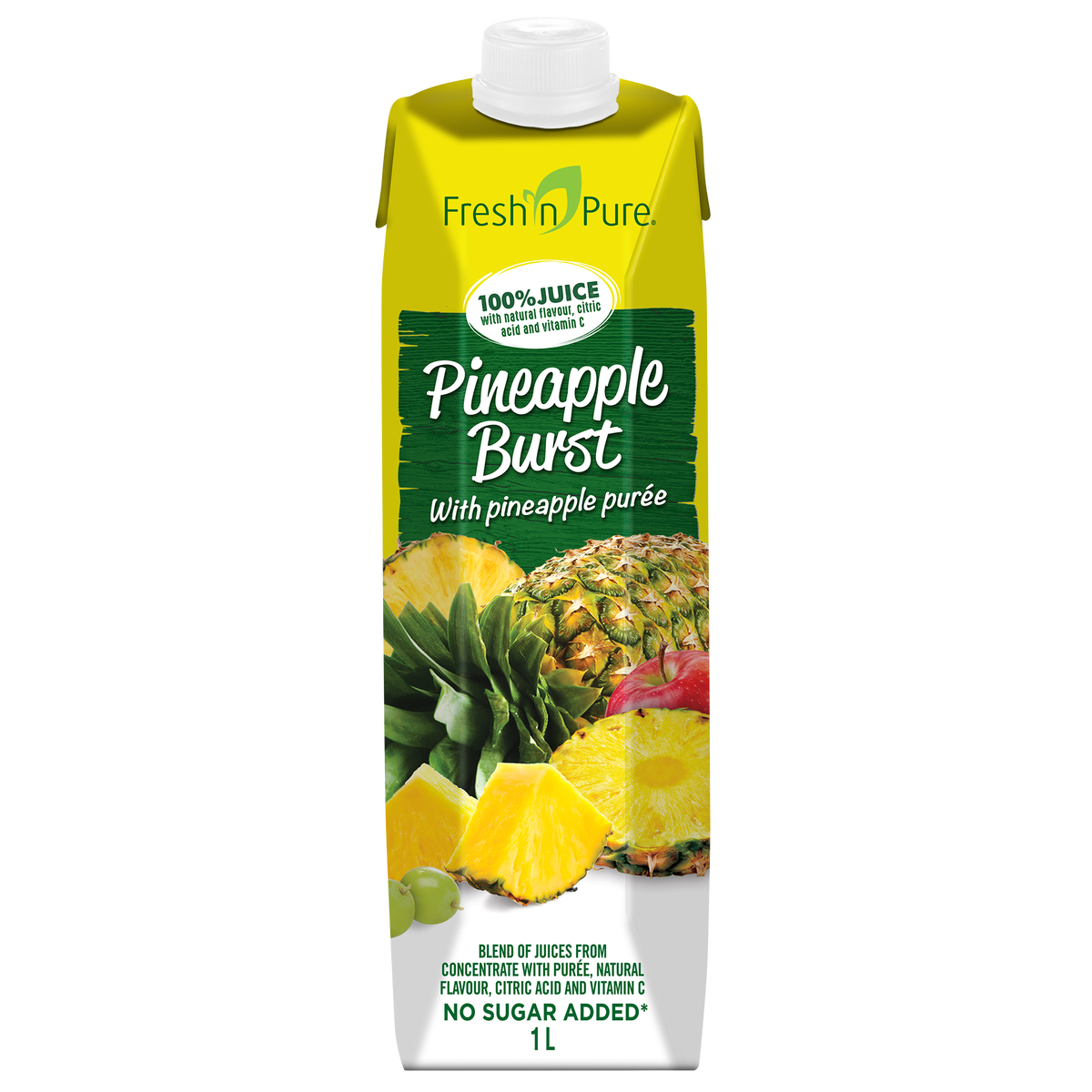 Fresh’n Pure Pineapple Burst, 6 × 1 L