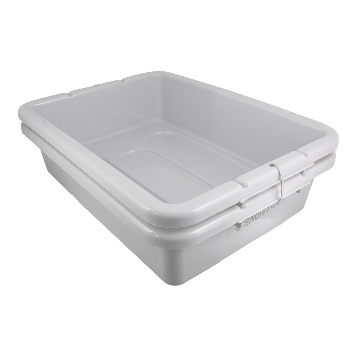 Sagetra Grey Bus Box 50.8 cm × 38.1 cm × 12.7 cm (20 in × 15 in × 5 in) Pack of 2