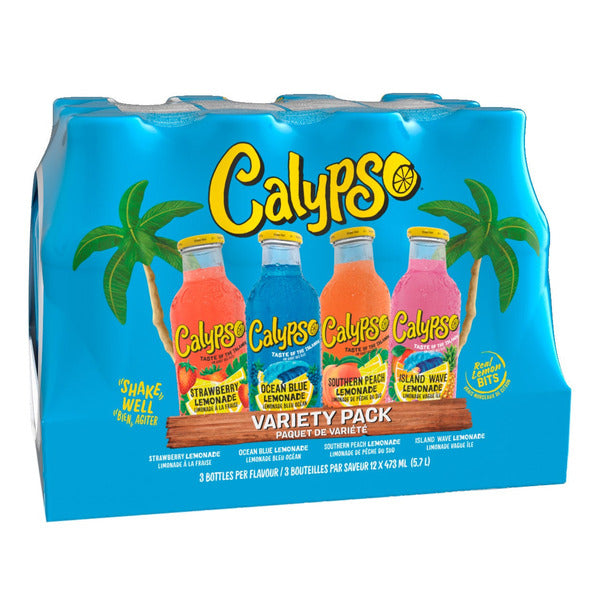 Calypso Lemonade Variety Pack, 473 mL, 12-pack