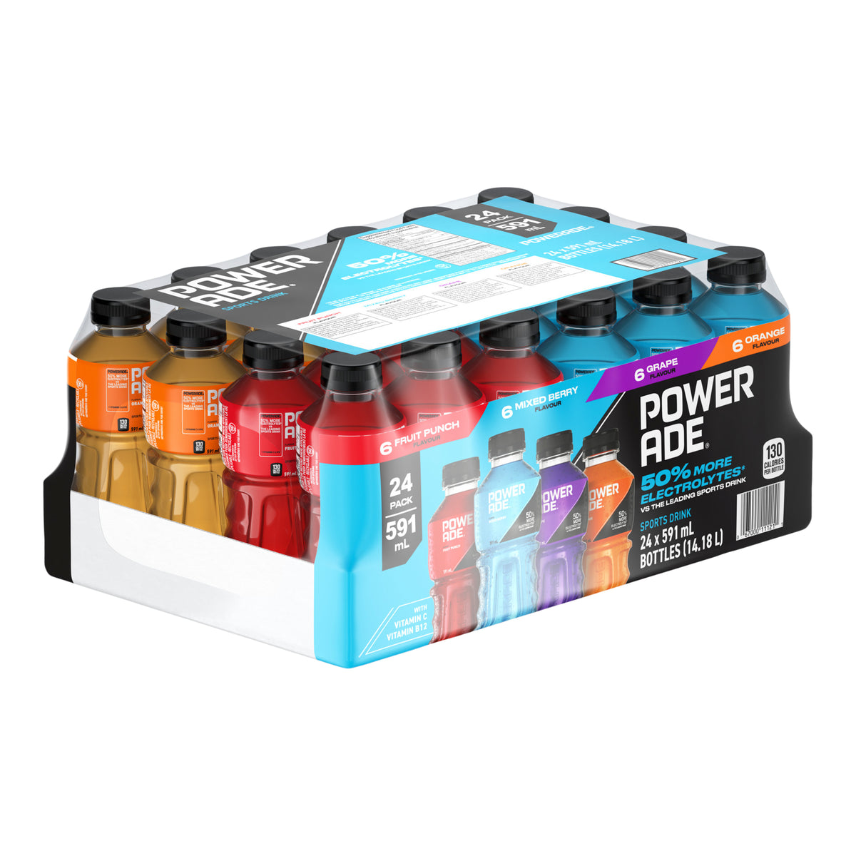 POWERADE
SPORTS DRINK
X
24 x 591 mL