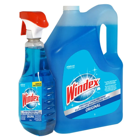 WINDEX
GLASS CLEANER
5L + 950 mL
