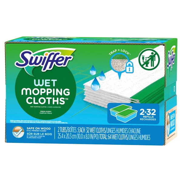 SWIFFER
SWEEPER WET CLOTHS
PACK OF 64