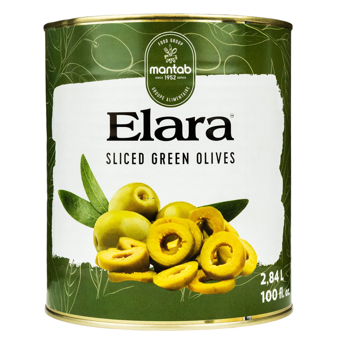 Elara Sliced Green Olives
2.84 L