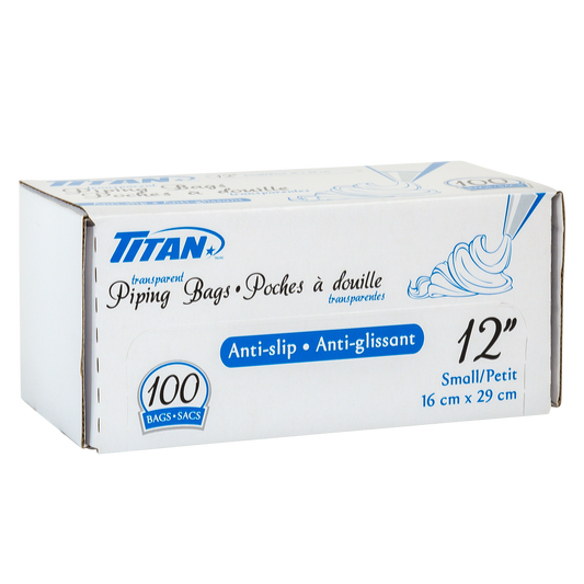 Titan Piping bags 12 in
Pack of 100