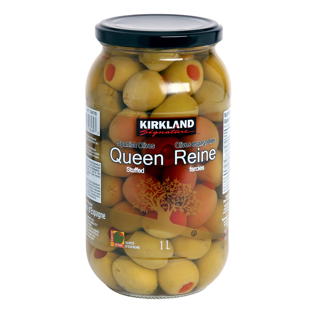 Kirkland Signature Stuffed Queen Olives (Pimento), 1 L