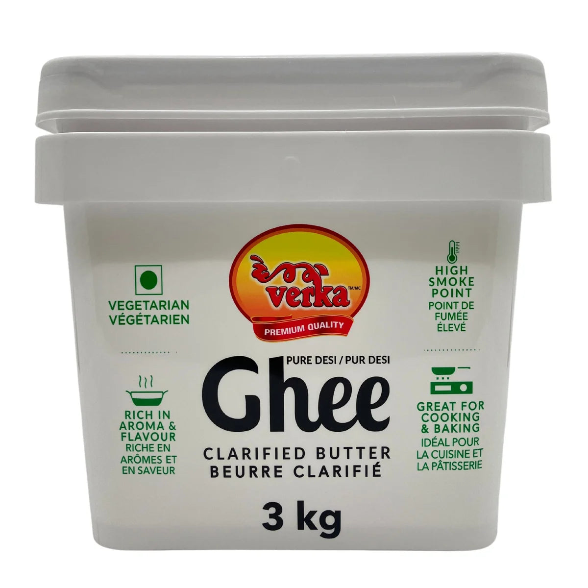 Verka Foods Pure Desi Ghee, 3 kg