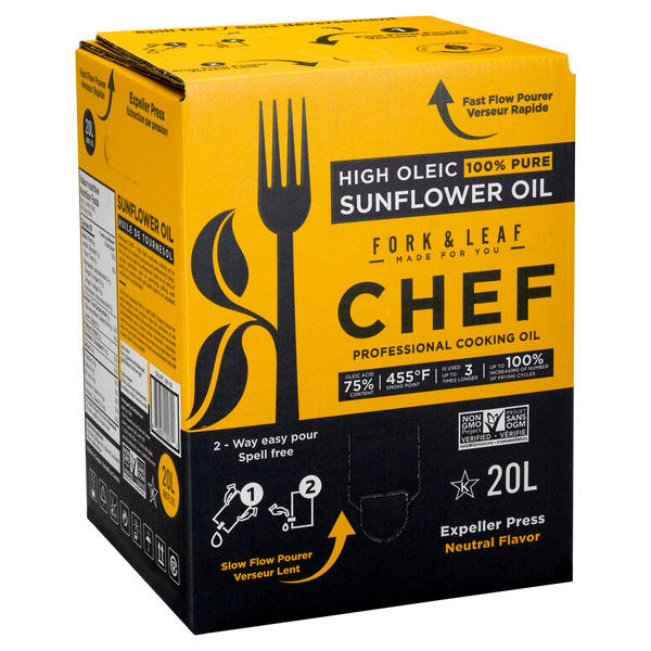 Fork & Leaf Sunflower Oil, 20 L