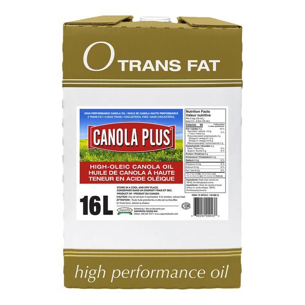Canola Plus High-Oleic Canola Oil, 16 L
