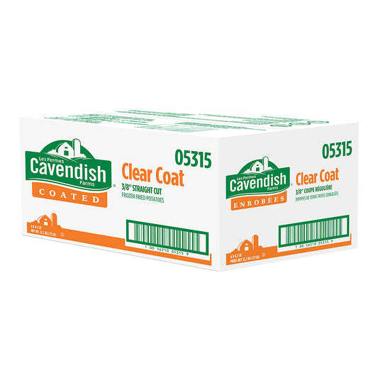 Cavendish Farms Clear Coat 3/8 Straight Cut Fries (6 × 2.04 kg)