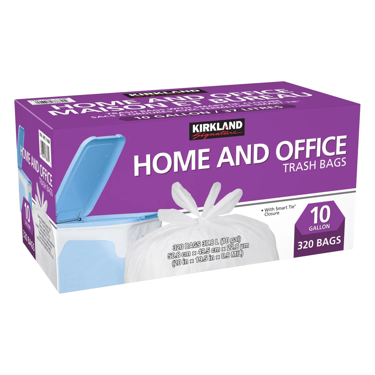 Kirkland Signature Home & Office Trash Bags (Pack of 320)