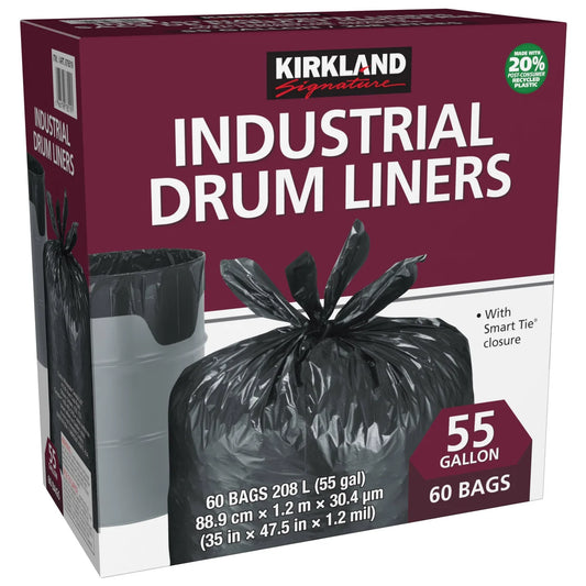 Kirkland Signature Industrial Drum Liners (Pack of 60)