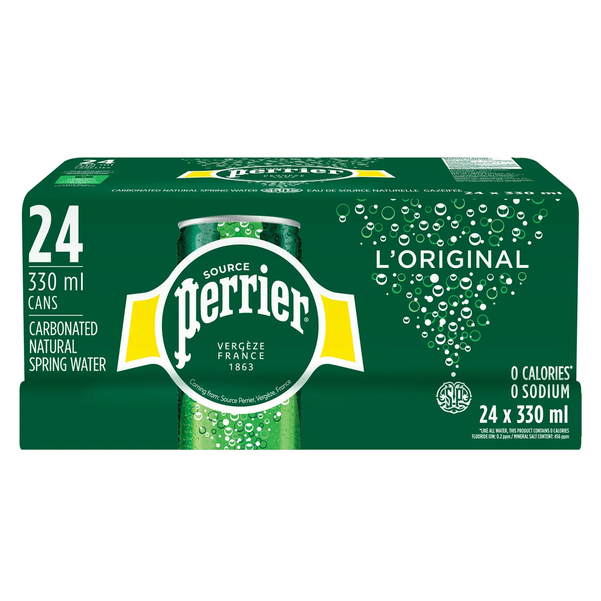 Maison Perrier Carbonated Water, 24 × 330 mL