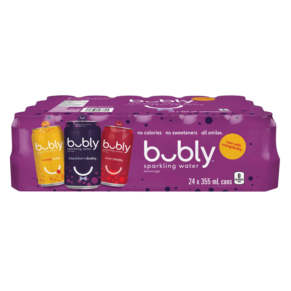 Bubly Sparkling Water — 24 × 355 mL