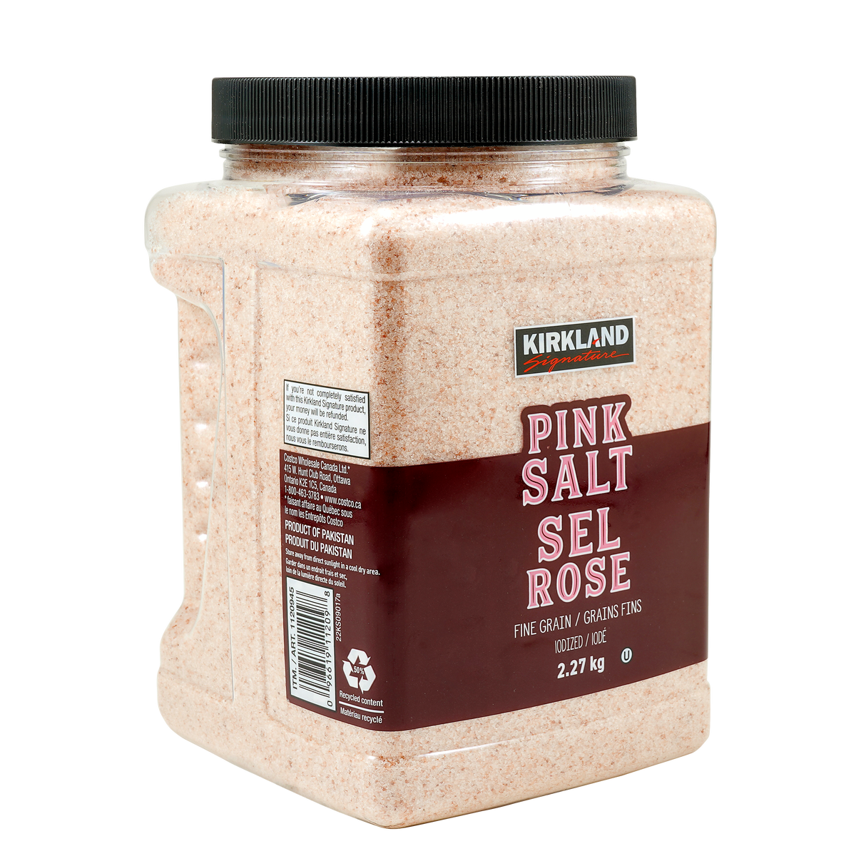 Kirkland Signature Fine Grain Pink Salt, 2.27 kg