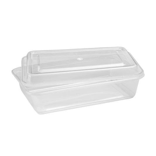 Café Express 34-oz Rectangular Containers with Lids
Pack of 50