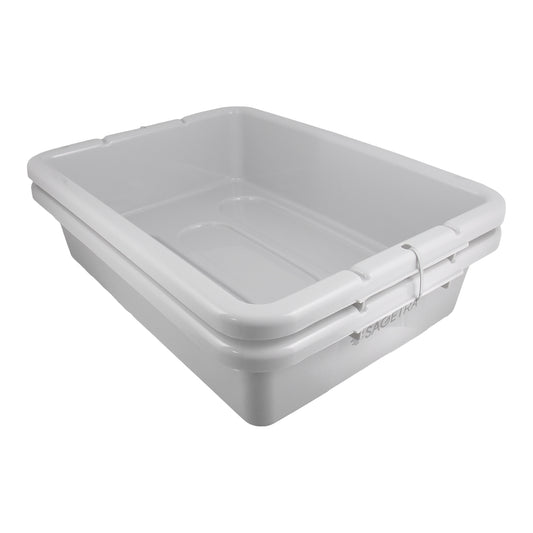 Sagetra Grey Bus Box 50.8 cm × 38.1 cm × 12.7 cm (20 in × 15 in × 5 in) Pack of 2