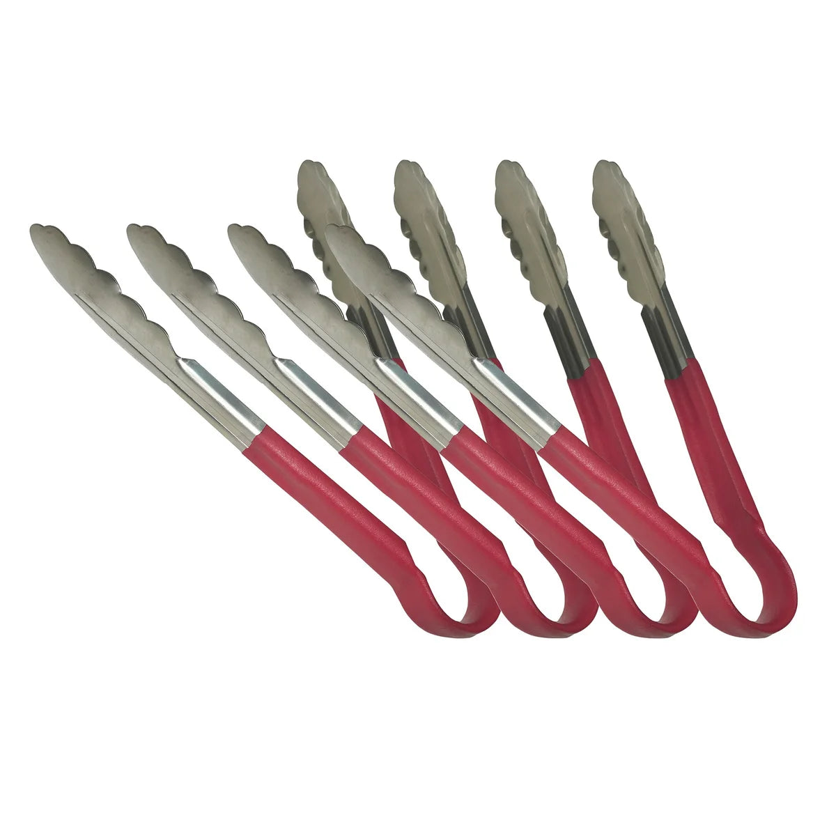 Sagetra Plastic Coated Red Utility Tongs 22.86 cm (9 in)
Pack of 4