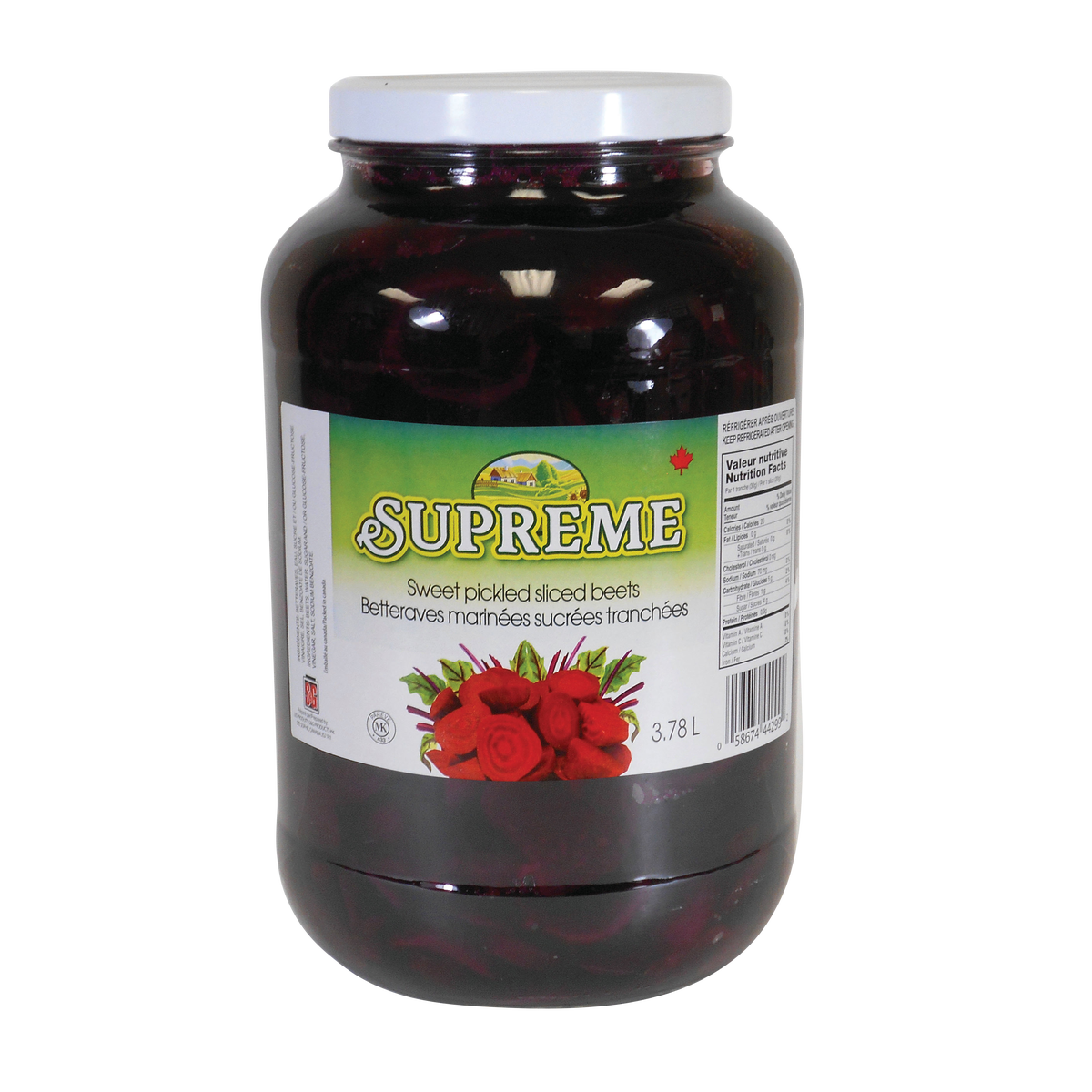 Supreme Sliced Pickled Beets
3.78 L