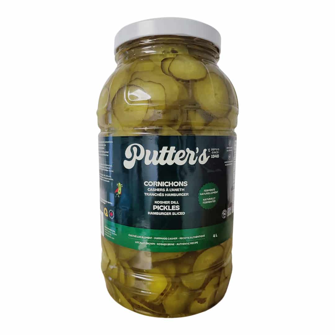 Kosher Putter's Hamburger Sliced Dills