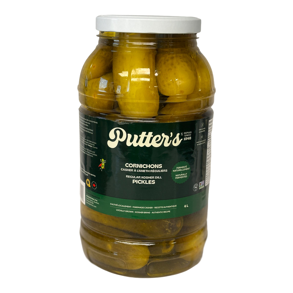 Putter's Whole Kosher Dills
4L