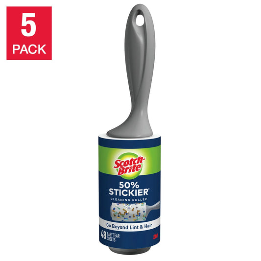 Scotch-Brite Lint Roller, 95-count, 5-pack