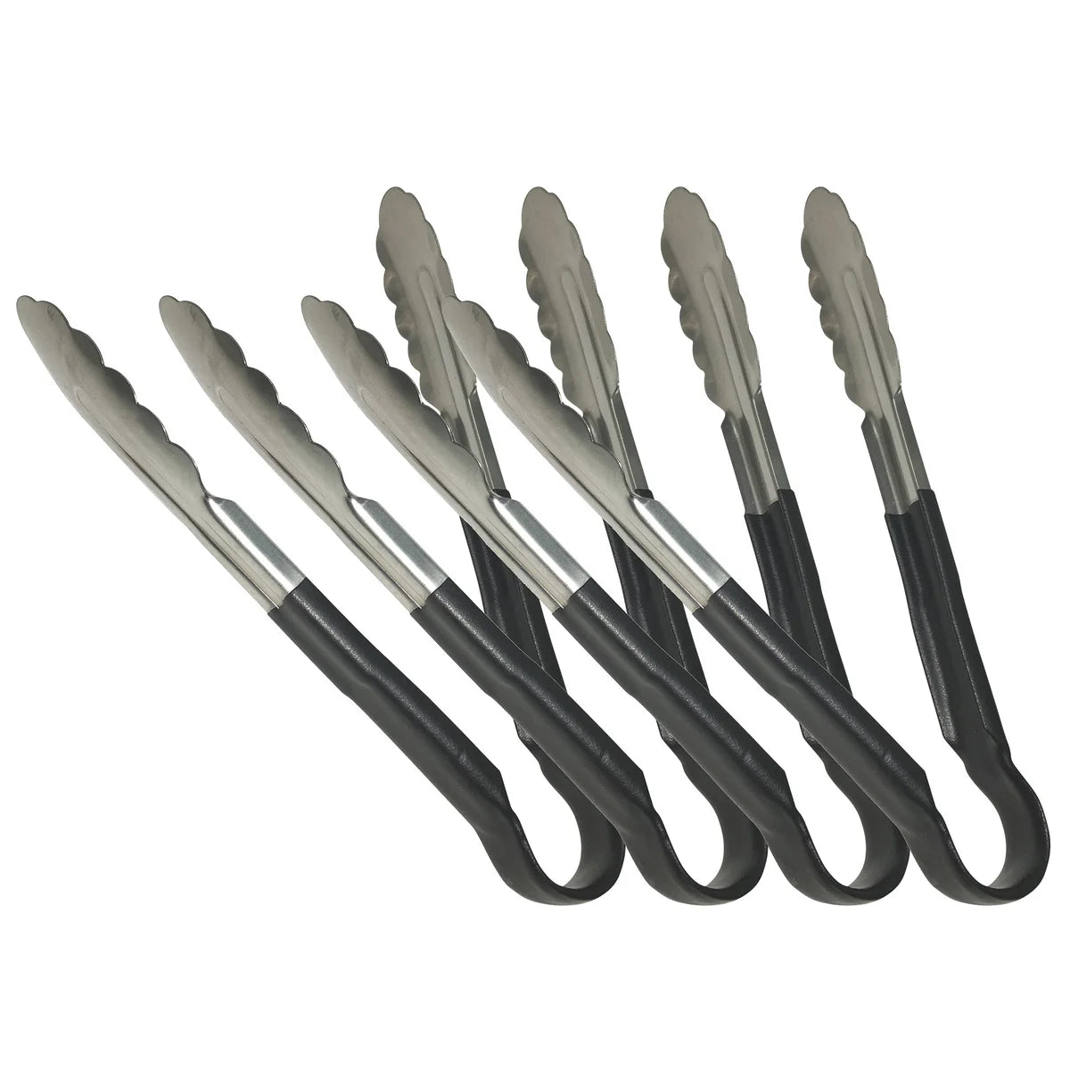 Sagetra Plastic Coated Black Utility Tongs 30.48 cm (12 in)
Pack of 4