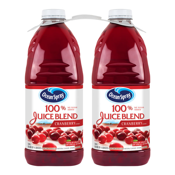 Ocean Spray 100% Juice Blend Cranberry
2 x 2.83 L