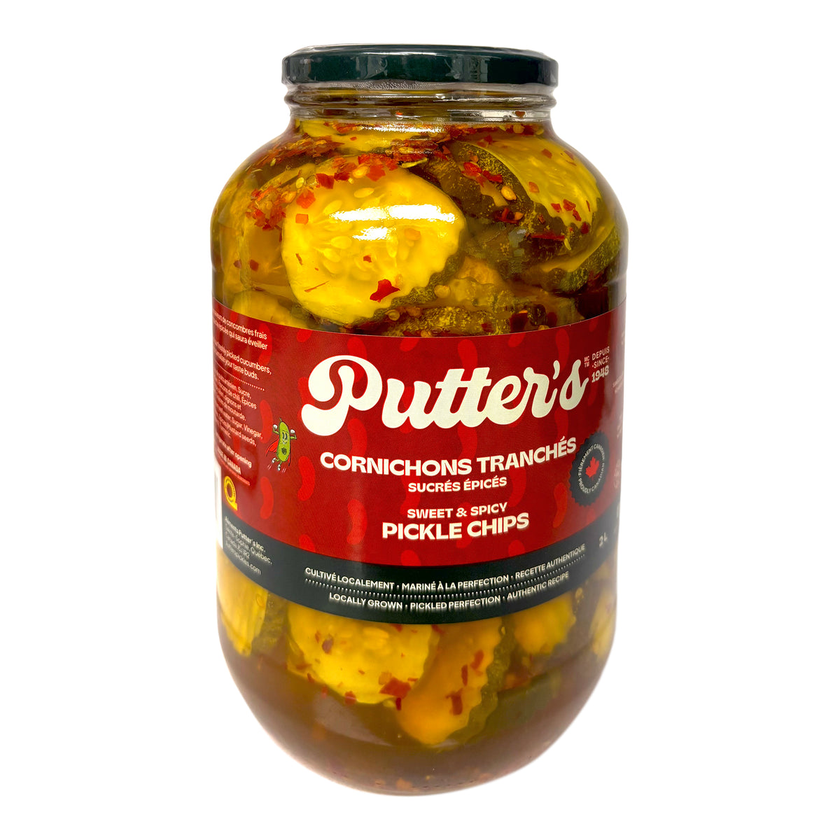 Putter's Sweet & Spicy Pickle Chips
2 L